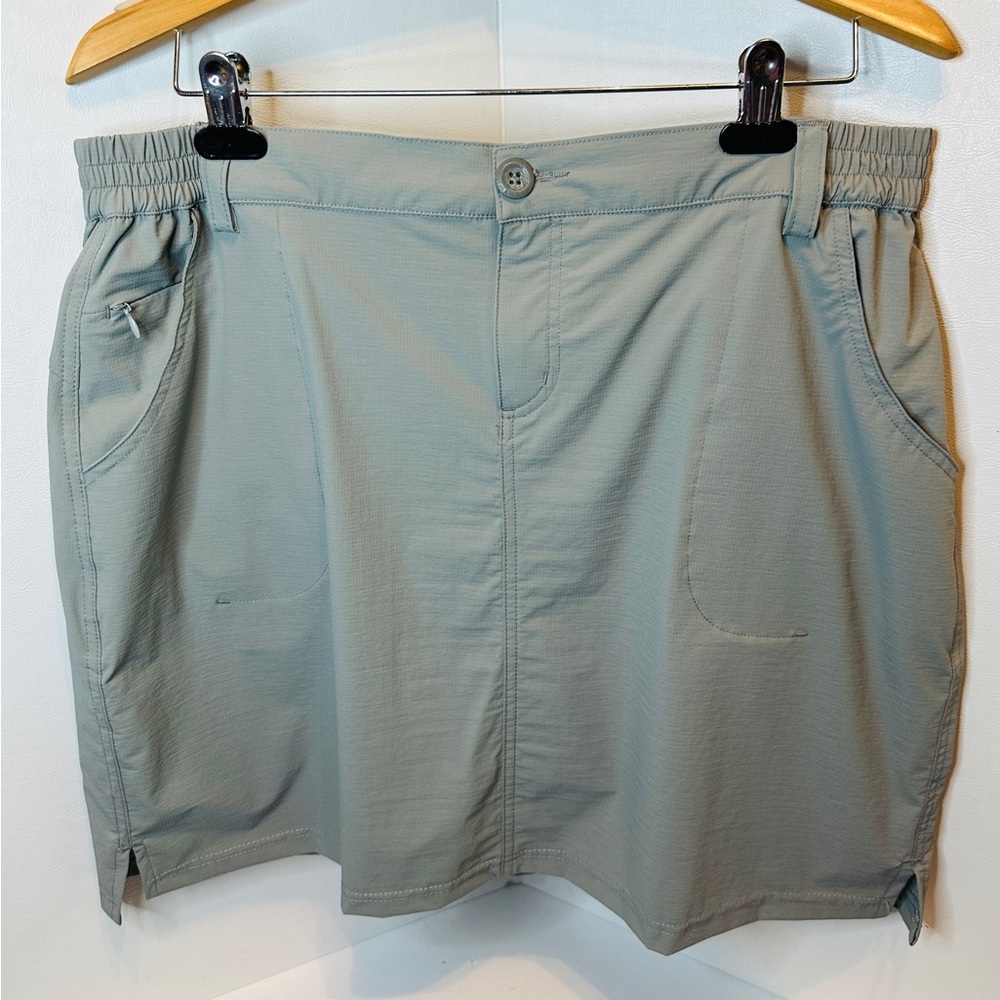 WILLIT Women's Gray Casual Outdoor Golf Skort Lightweight Size XL